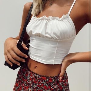 Tilly top princess polly white